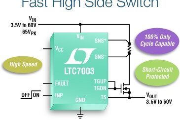 LTC7003 – Fast 60V Protected High Side NMOS Static Switch Driver