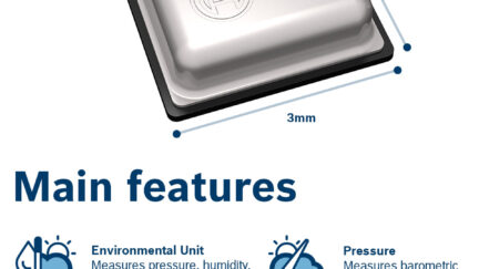 BME680 measures pressure, humidity, temperature and indoor air quality