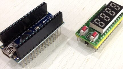 4 Digit 7 Segment Display Shield For Arduino Nano