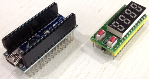 4 Digit 7 Segment Display Shield For Arduino Nano