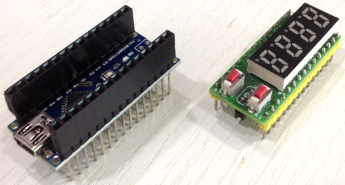 4 Digit 7 Segment Display Shield For Arduino Nano 4 Digit 7 Segment Display Shield For Arduino Nano