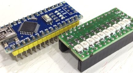 10 LED Bar-Graph Display with Op-Amp Shield for Arduino Nano