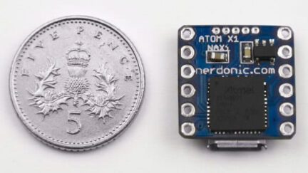 Nerdonic Atom X1 is the World’s Smallest 32-bit Arduino Compatible Board