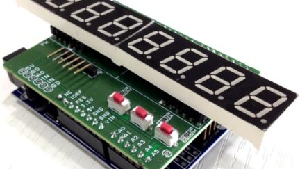 8 Digit Numerical 7 Segment SPI Display Shield for Arduino UNO