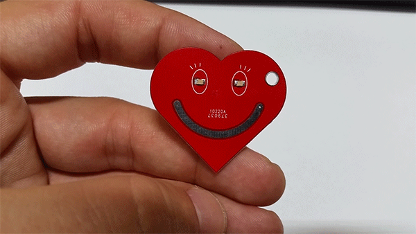 LED Heart Keychain