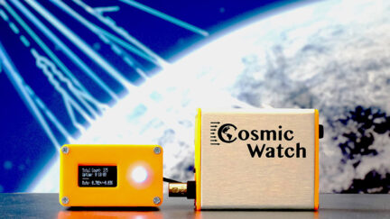 Physicists design $100 handheld muon detector