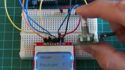 Rotary Encoder with Arduino and Nokia 5110 LCD Tutorial