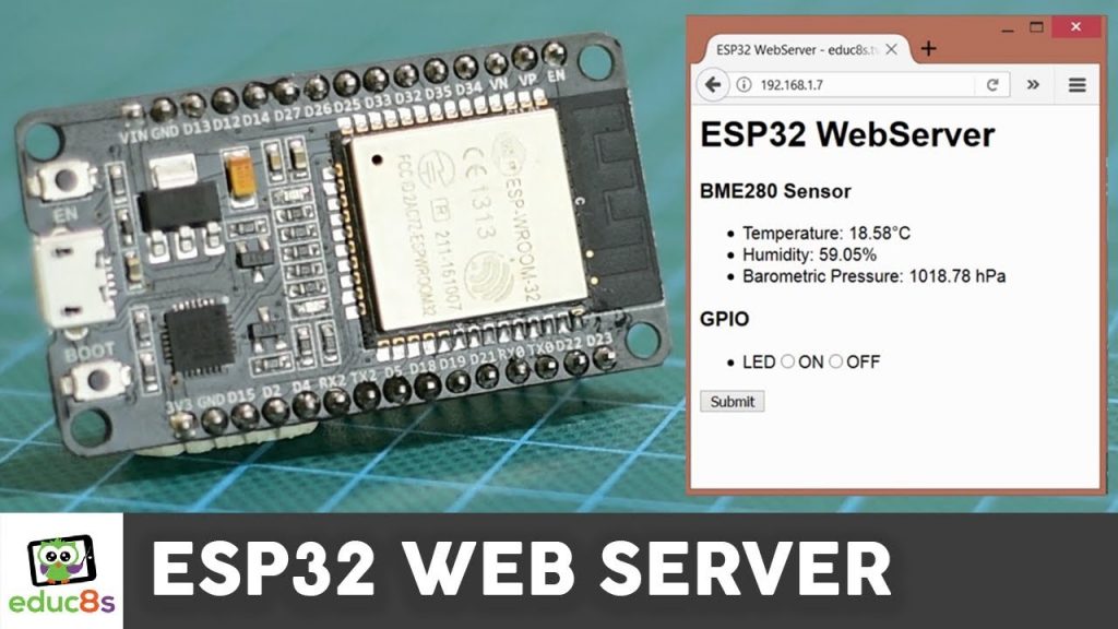ESP32 Web Server Tutorial with a BME280 Sensor