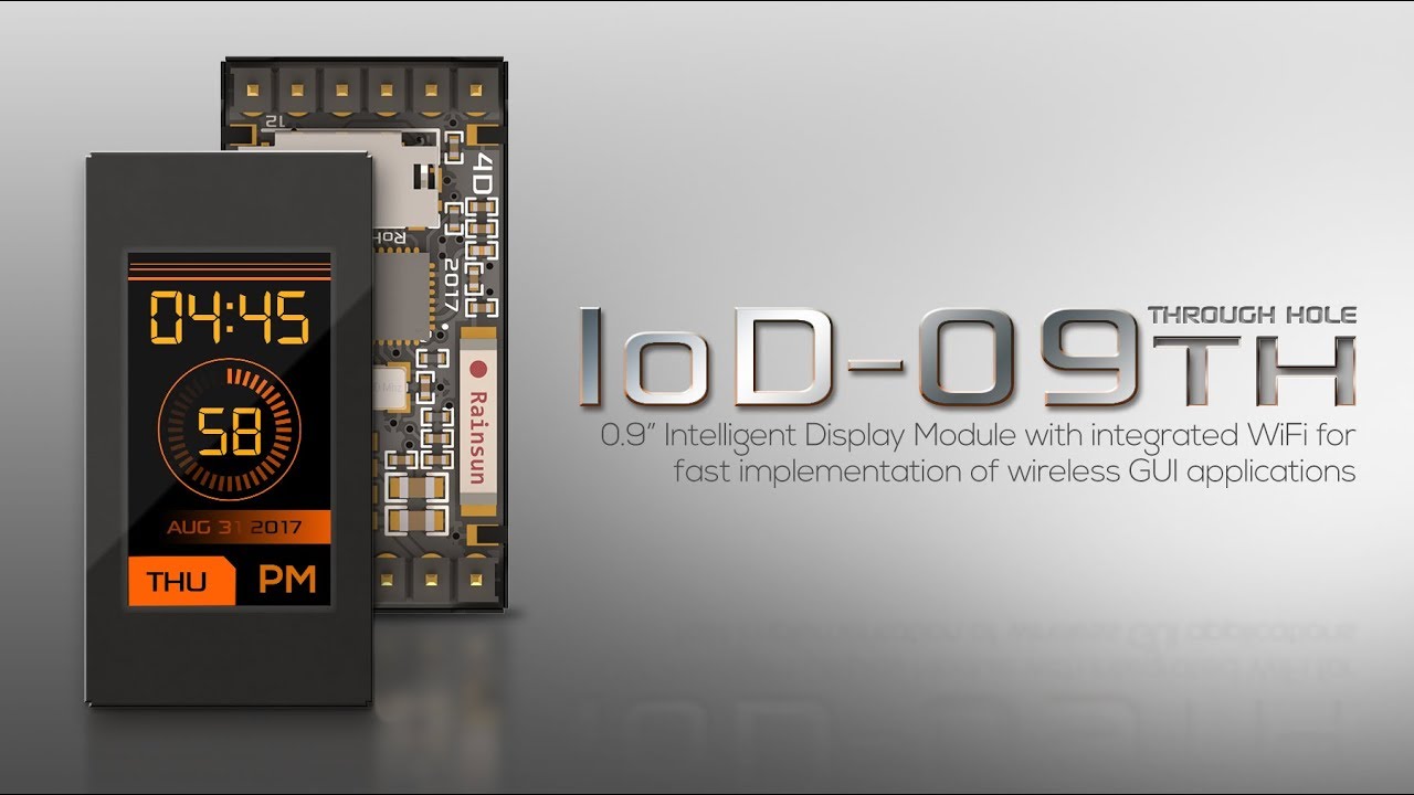 IoD09, An Intelligent WiFiEnabled Display Module