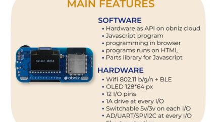 obniz – API managed IO on the Cloud
