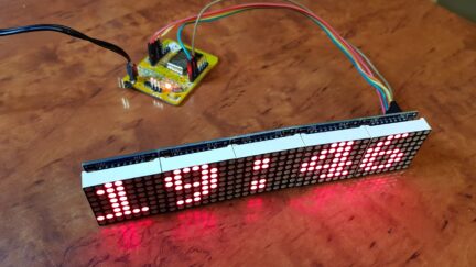 ESP8266 MAX7219 Dot Matrix Display
