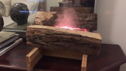 Imitation Fireplace Using Cool Mist and LEDs