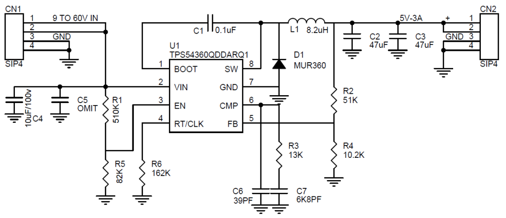 60V input to 5V - 3A output DC-DC Converter for Industrial and ...