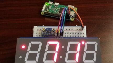 Raspberry Pi Clock with Temperature