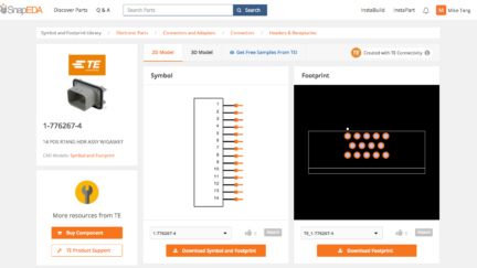 TE Connectivity releases over 25,000 new digital models in collaboration with SnapEDA