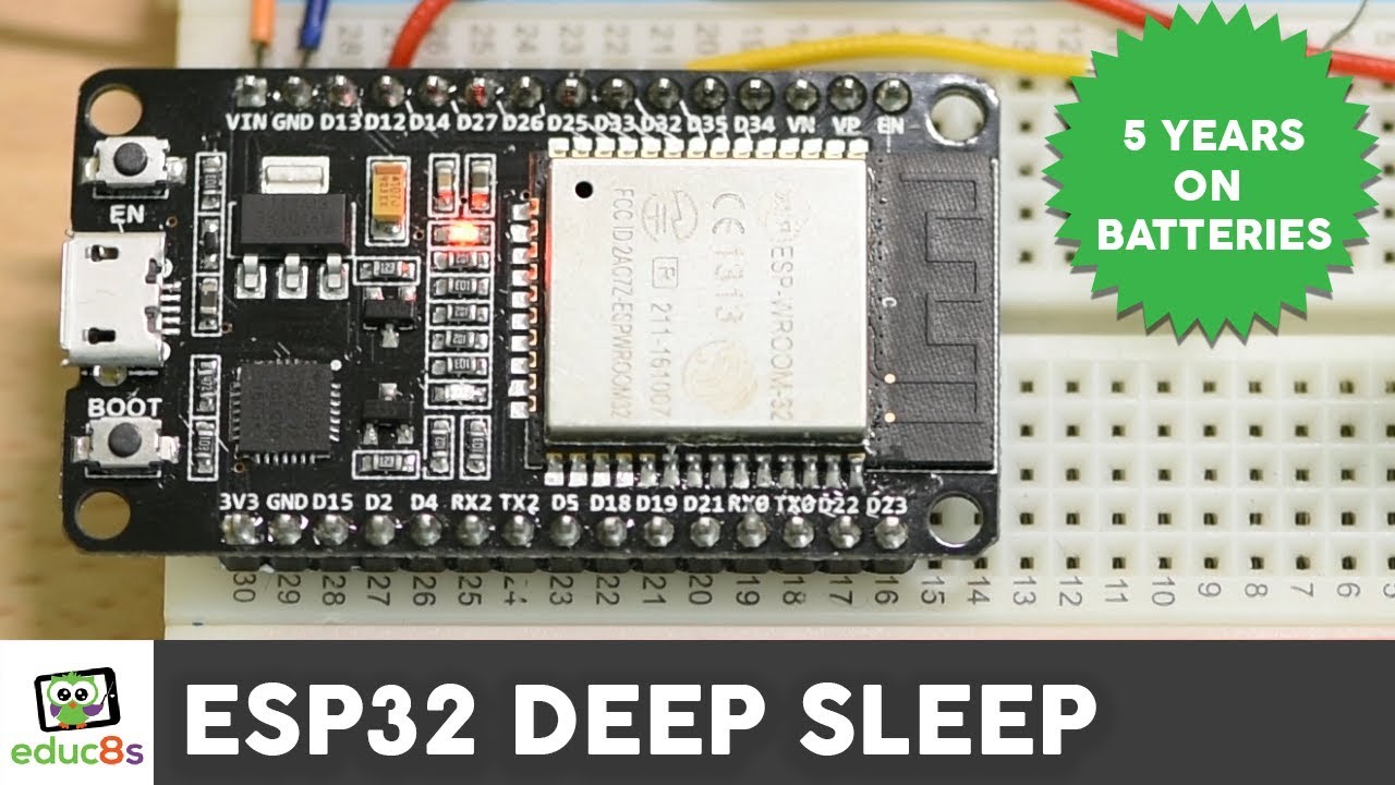 ESP32 Deep Sleep Tutorial for Low Power Projects