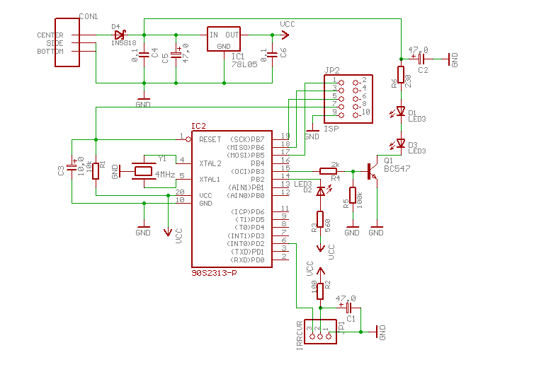 Infrared repeater using AVR mcu