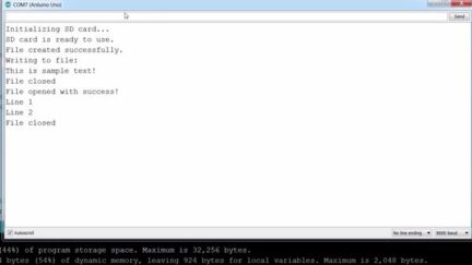 Interfacing Arduino with Micro SD card Module
