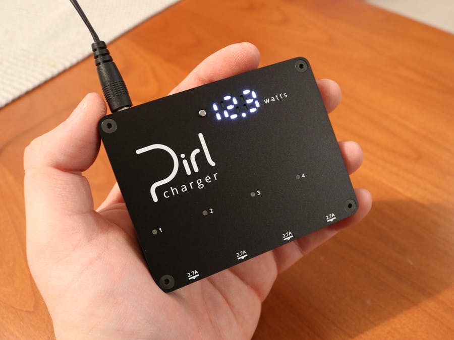 USB Adaptive Charger (2.7A per port) with Wattmeter