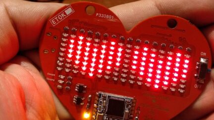 LED BLE Matrix Heart Display