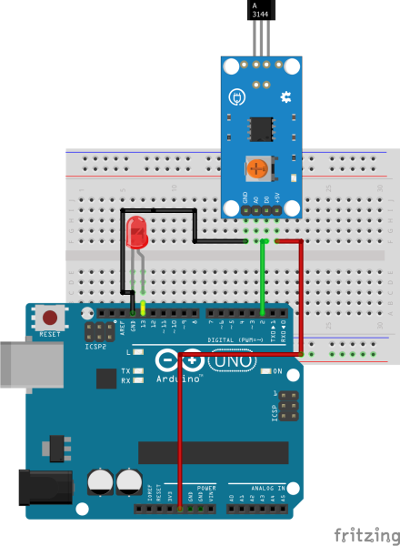 Using a Hall Effect Sensor with Arduino - Electronics-Lab.com