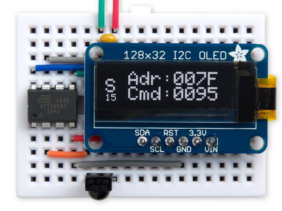 IR Remote Control Detective based on ATtiny85