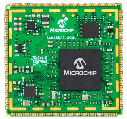 Microchip’s New Open Source SAMA5D27 SOM Module Runs Mainline Linux