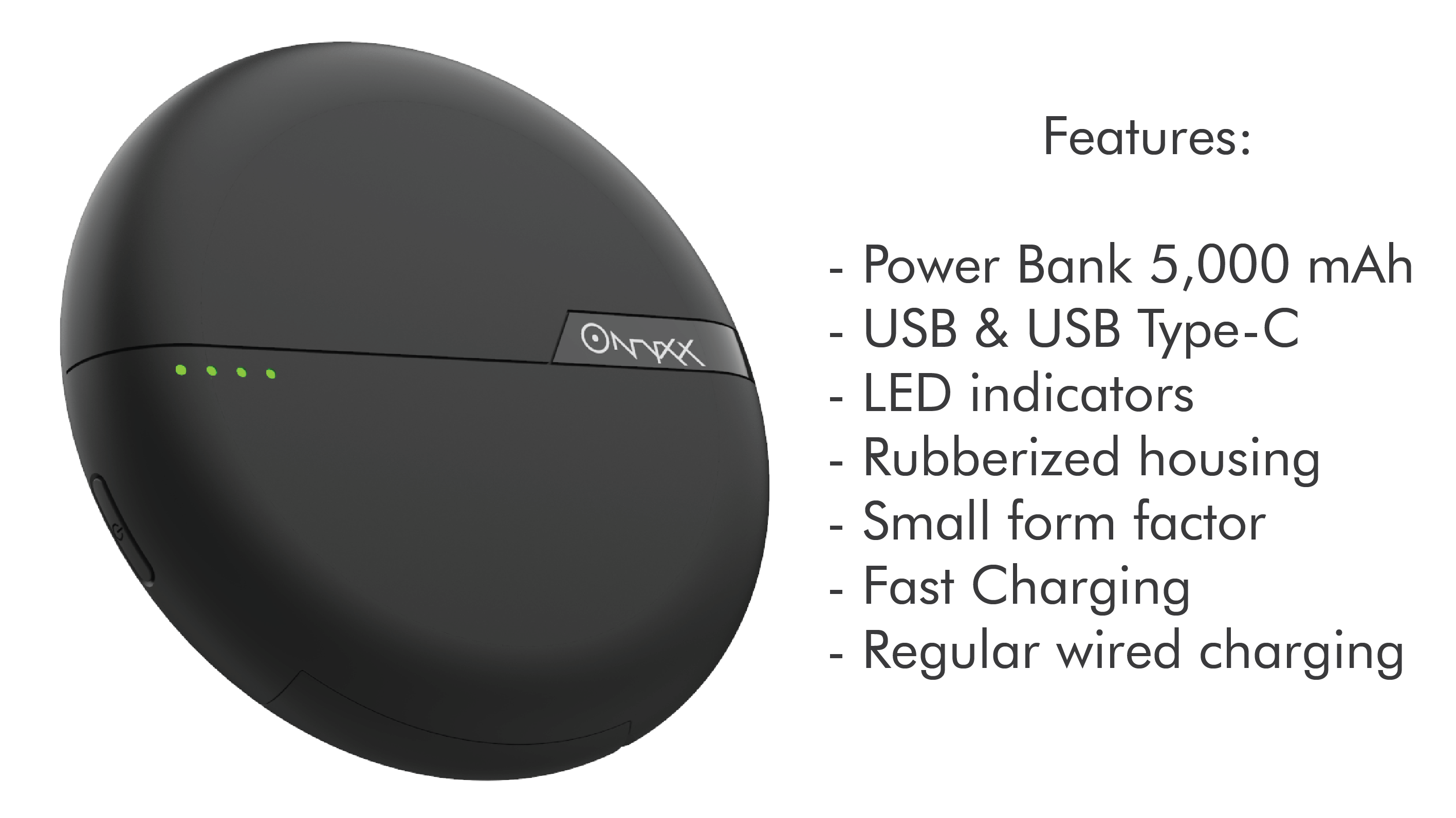 ONYXX – A new wireless charger with 5000mAh capacity