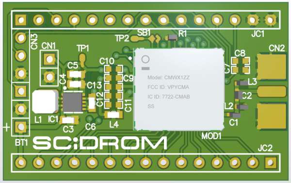 LoRa module in DIL form