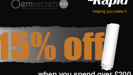 15% off when you spend over £200 with @Rapidonline at @oemsecrets