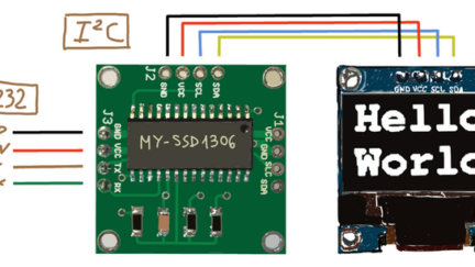 my-ssd1306 an HTML interface to SSD1306 OLED display