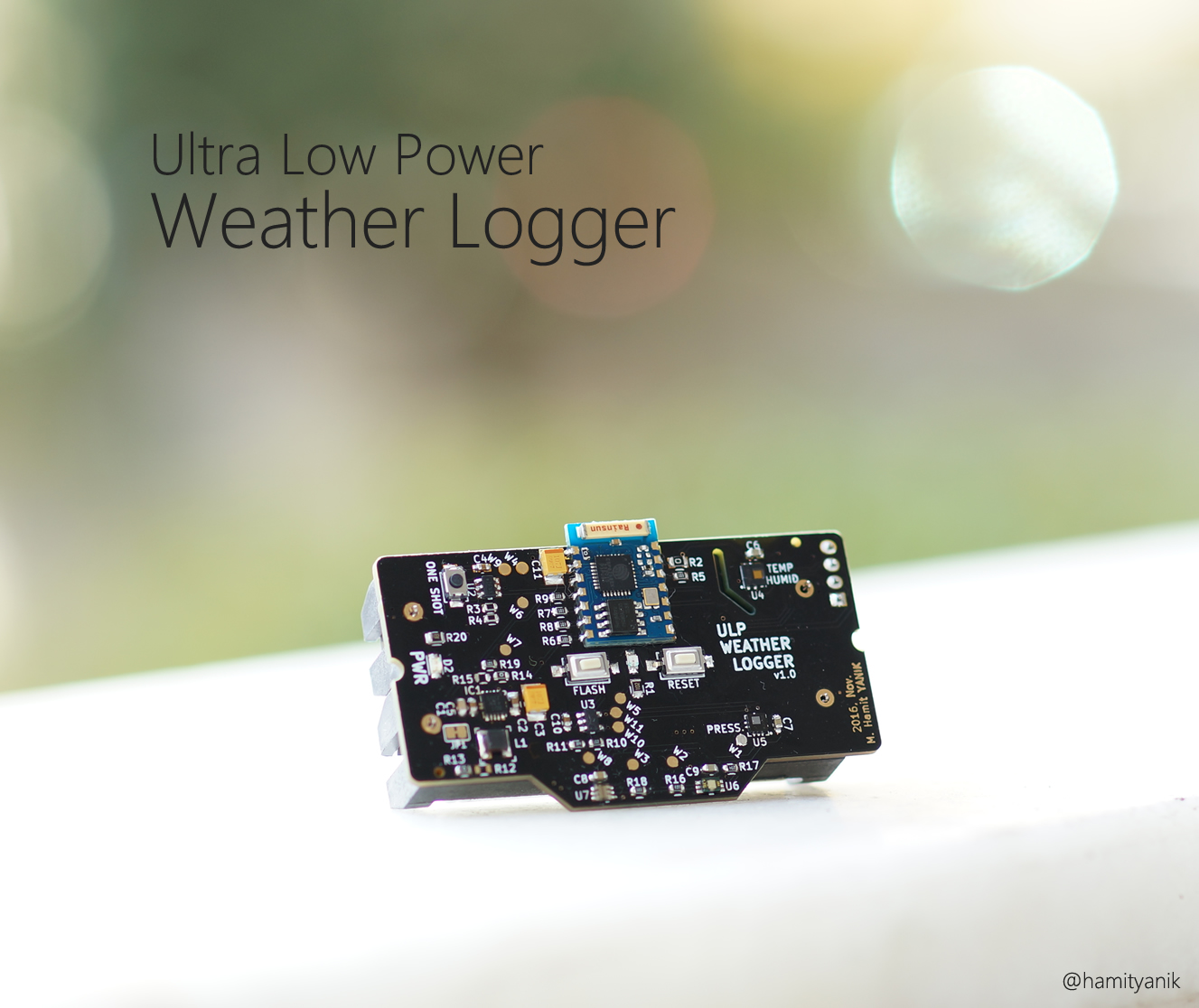 ESP8266 (ESP-03) Based Ultra Low Power Weather Logger