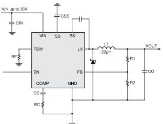 AOZ128x EZBuck™ Simple Buck (Step-Down) Regulators