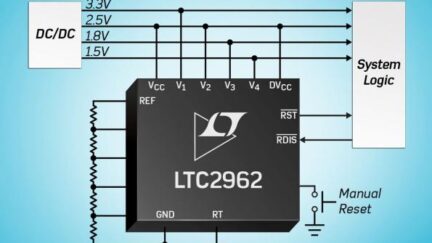 4-channel voltage supervisors accurate to ±0.5%
