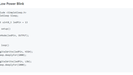 SimpleSleep – Arduino Sleep modes Library