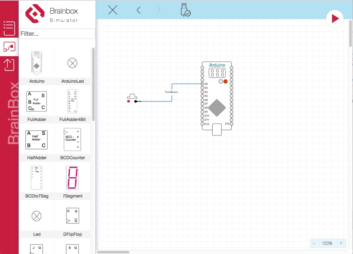 Arduino + WebUSB + Circuit Simulator = Fun