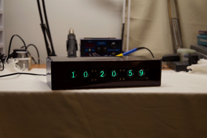 NIMO Clock – Recreating the look of a 60’s CRT display