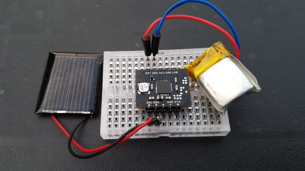 Solar harvesting into Li-ion battery