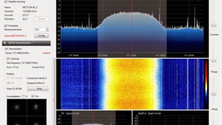 Decoding Russian Meteor-M2 satellite images in real time