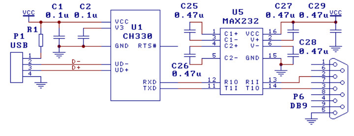 CH3330N - and Cheap USB-Serial Converter IC Needs No Crystal - Electronics-Lab.com