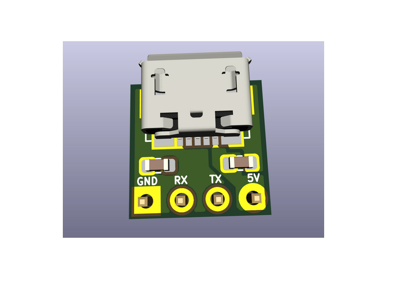 Tiny USB to UART Converter using CH330