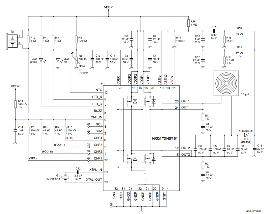 Using NXP’s NXQ1TXH5 Qi Charging Circuit