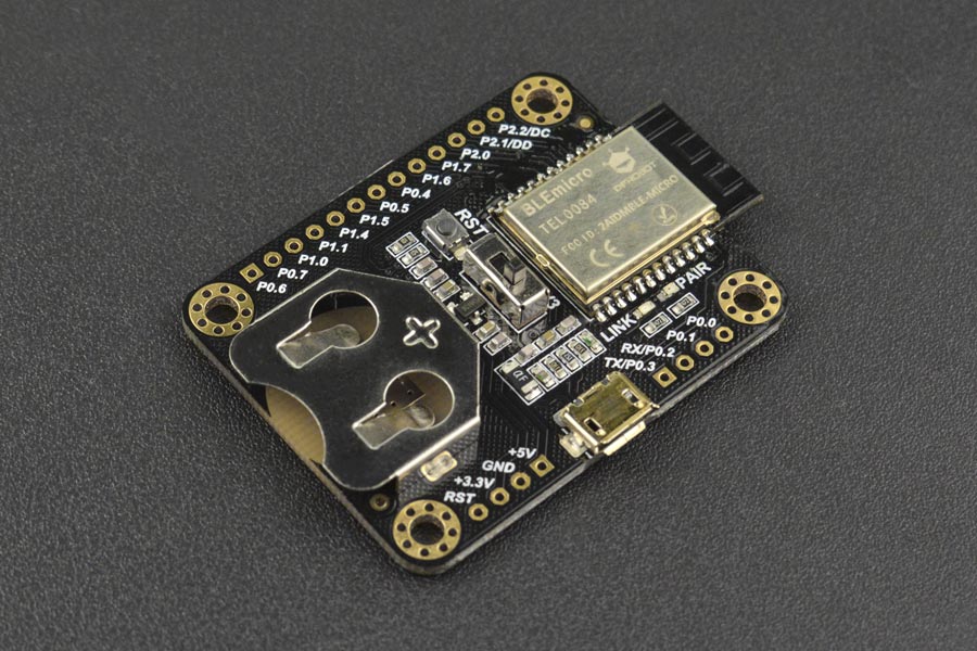 BLE Micro is a Tiny Bluetooth 4.0 Development Board