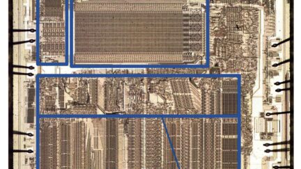 Two bits per transistor: high-density ROM in Intel’s 8087 floating point chip