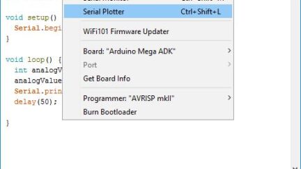 Using the Arduino IDE’s Serial Plotter Feature