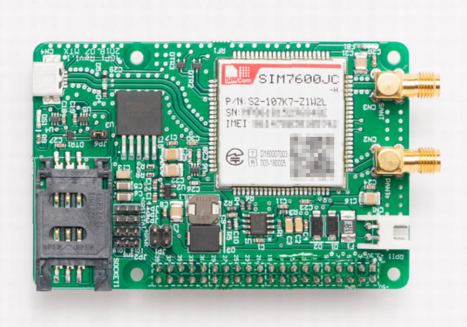 MechaTracks Launches CAT4 4G LTE HAT for the Raspberry Pi