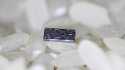 Minature Optical Gyroscope is Smaller Than a Grain of Rice