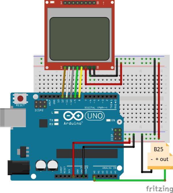 DIY Arduino Uno LCD Voltmeter - Electronics-Lab.com