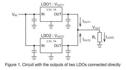 Connecting LDOs in parallel