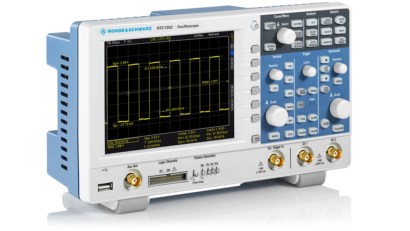 Rohde & Schwarz is expanding its portfolio with the RTC1000, RTM3000 and RTA4000 series oscilloscopes
